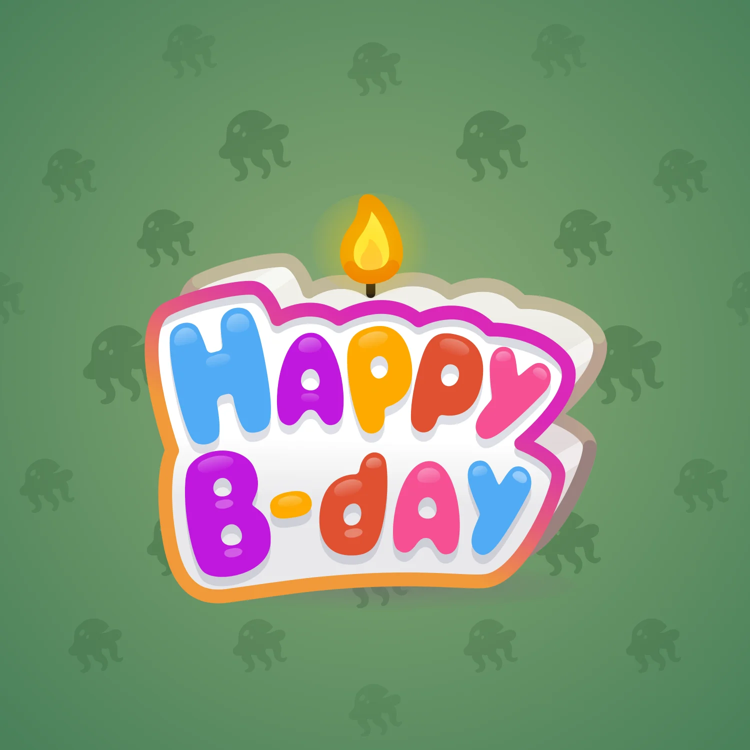 B-Day Candle #45312